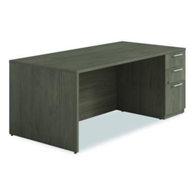 Alera® Seville Series Single Pedestal Desk, Right Pedestal, 72