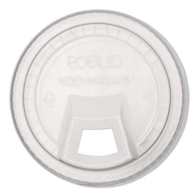 Eco-Products® GreenStripe Cold Cup Sip Lids, Fits 9 oz/12 oz to 24 oz Cold Cups, Plastic, Clear, 1,000/Carton Cold Cup Lids - Office Ready