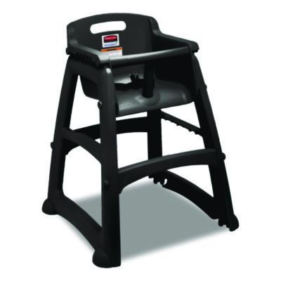 Rubbermaid® Commercial Sturdy Chair™ Youth Seat, Black Child High Chairs - Office Ready