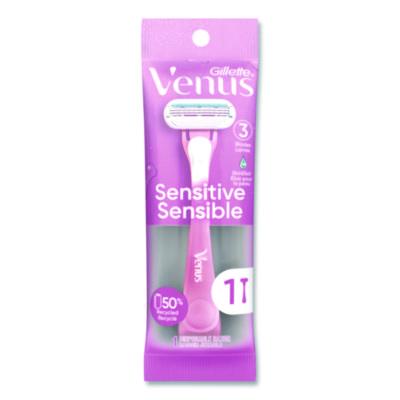Gillette® Venus Sensitive Sensible Razors, 3 Blades, 36/Carton Manual Shavers - Office Ready