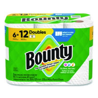 Bounty® Select-a-Size Kitchen Roll Paper Towels, 2-Ply, 6 x 11, White, 82 Sheets/Double Roll, 6 Rolls/Carton Perforated Paper Towel Rolls - Office Ready