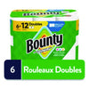 Bounty® Select-a-Size Kitchen Roll Paper Towels, 2-Ply, 6 x 11, White, 82 Sheets/Double Roll, 6 Rolls/Carton Perforated Paper Towel Rolls - Office Ready
