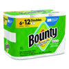 Bounty® Select-a-Size Kitchen Roll Paper Towels, 2-Ply, 6 x 11, White, 82 Sheets/Double Roll, 6 Rolls/Carton Perforated Paper Towel Rolls - Office Ready
