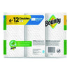 Bounty® Select-a-Size Kitchen Roll Paper Towels, 2-Ply, 6 x 11, White, 82 Sheets/Double Roll, 6 Rolls/Carton Perforated Paper Towel Rolls - Office Ready