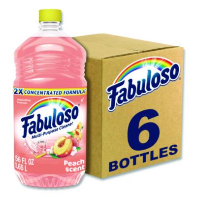 Fabuloso® Multi-Use Cleaner, Peach Scent, 56 oz Bottle, 6/Carton Multipurpose Cleaners - Office Ready