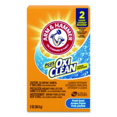 Arm & Hammer™ Plus the Power of OxiClean™ Powder Detergent, 2 oz Box, 156/Carton Laundry Detergents - Office Ready