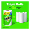 Bounty® Select-a-Size Kitchen Roll Paper Towels, 2-Ply, 5.9 x 11, White, 123 Sheets/Triple Roll, 6 Rolls/Carton Perforated Paper Towel Rolls - Office Ready