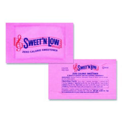 Sweet'N Low® Sugar Substitute, 1 g Packet, 400/Box, 4 Box/Carton