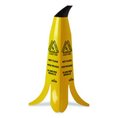 Nexstep Commercial Products Banana Safety Sign, 13 x 12 x 24, Yellow/Black Safety Folding Floor Signs - Office Ready