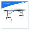 Iceberg IndestrucTable® Commercial Folding Table, Rectangular, 72" x 30" x 29", Charcoal Top, Charcoal Base/Legs Multiuse Folding & Nesting Tables - Office Ready