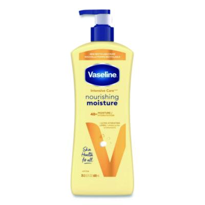Vaseline® Intensive Care™ Nourishing Moisture Body Lotion, 20.3 oz, Pump Bottle, 4/Carton Moisturizing Creams - Office Ready