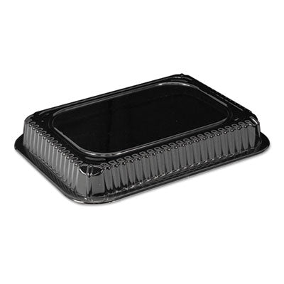HFA® Plastic Dome Lids, Fits 1 lb Oblong Pan, Clear, 1,000/Carton Takeout Food Containers - Office Ready