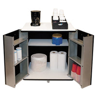 Vertiflex® Refreshment Stand, Engineered Wood, 9 Shelves, 29.5