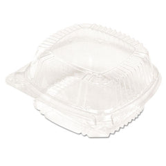 Pactiv Evergreen SmartLock® PET Hinged Lid Bakery Container, Hoagie Container, 11 oz, 5.25 x 5.25 x 2.5, Clear, Plastic, 375/Carton