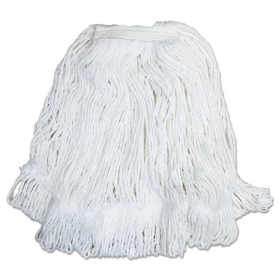 Boardwalk® Pro Loop Web/Tailband Mop Head, White, #32, Rayon, 1.3