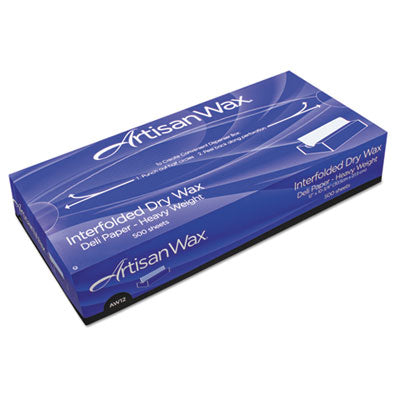 Bagcraft Dry Wax Paper, 8 x 10.75, White, 500/Box, 12 Boxes/Carton Wax Paper - Office Ready