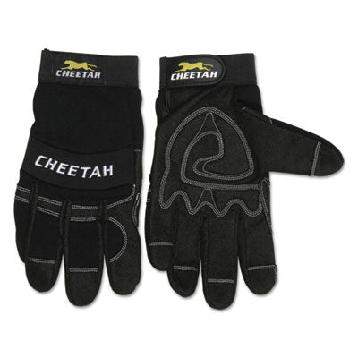 MCR™ Safety Cheetah 935CH Gloves, X-Large, Black Work Gloves, Fabric - Office Ready