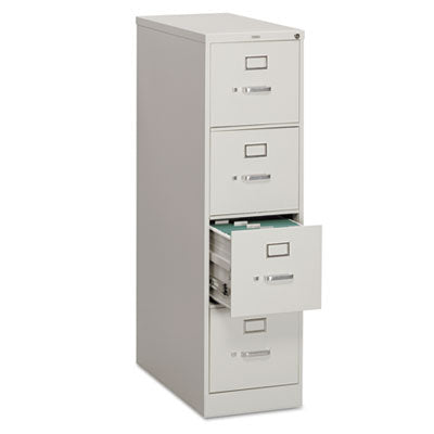 HON® 310 Series Vertical File, 4 Letter-Size File Drawers, Light Gray, 15