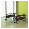 Alera® Reversible Laminate Table Top, Rectangular, 59.5w x 23.63,Medium Cherry/Mahogany Communal-Work & Training Table Tops - Office Ready