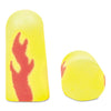 3M™ E·A·Rsoft™ Yellow Neon Blasts™ Soft Foam Earplugs, Cordless, Foam, Yellow Neon/Red Flame, 200 Pairs/Box Single-Use Ear Plugs - Office Ready