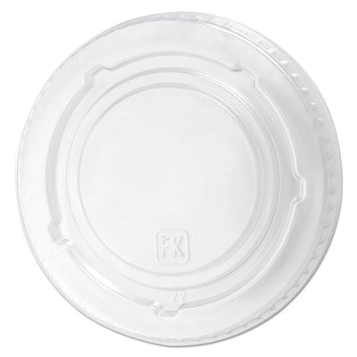 Fabri-Kal® Kal-Clear®/Nexclear® Drink Cup Lids, Flat Lid with No Slot, Fits 12 to 20 oz Cold Cups, Clear, 1,000/Carton Cold Cup Lids - Office Ready