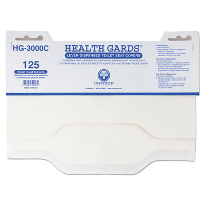 HOSPECO® Health Gards® Toilet Seat Covers, 15 x 17, White, 3,000/Carton Standard Toilet Seat Covers - Office Ready