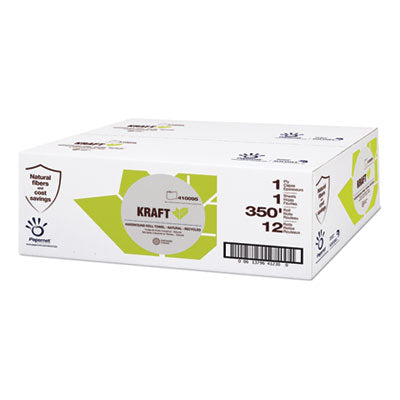 Papernet® Heavenly Soft® Paper Towel, Kraft, 1-Ply, 5.5 x 5.5, Brown, 350 ft/Roll, 12 Rolls/Carton Hardwound Paper Towel Rolls - Office Ready
