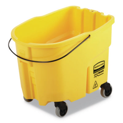 Rubbermaid® Commercial WaveBrake® 2.0 Bucket, 8.75 gal, Plastic, Yellow Mop Buckets - Office Ready