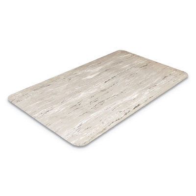 Crown Cushion-Step Marbleized Rubber Mat, 36 x 72, Gray Anti Fatigue Mats - Office Ready