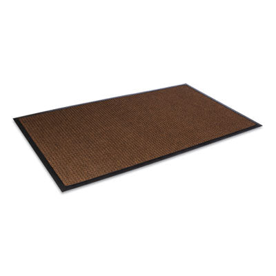 Crown Super-Soaker™ Wiper/Scraper Mat with Gripper Bottom, Polypropylene, 36 x 120, Dark Brown Wiper Mats - Office Ready