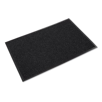 Crown Needle-Rib™ Wiper/Scraper Mat, Polypropylene, 36 x 60, Charcoal Wiper Mats - Office Ready
