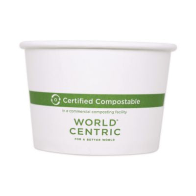 World Centric® Paper Bowls, 8 oz, 3.5