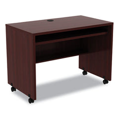 Alera® Alera® Valencia™ Series Mobile Workstation Desk, 41.38" x 23.63" x 30", Mahogany
