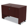 Alera® Alera® Valencia™ Series Mobile Workstation Desk, 41.38" x 23.63" x 30", Mahogany Portable Desks & Mobile Workstations - Office Ready