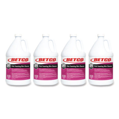 Betco® Pink Foaming Skin Cleanser, Fresh Scent, 1 gal, 4/Carton Foam Soap Refills - Office Ready