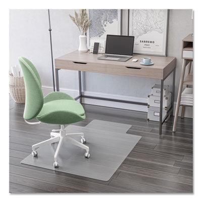 deflecto® EconoMat® Antimicrobial Chair Mat, Rectangular, 48 x 36, Clear Chair Mats - Office Ready