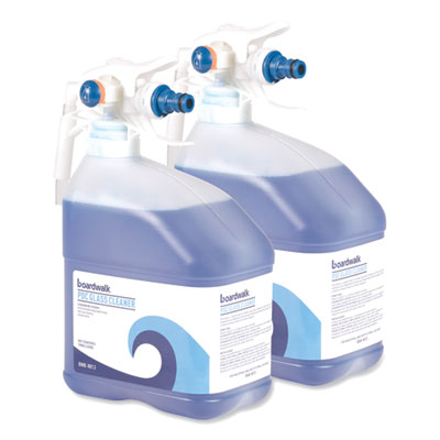 Boardwalk® PDC Glass Cleaner, Unscented, 3 L Bottle, 2/Carton Glass Cleaners - Office Ready