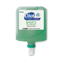 Dial® Professional Basics Hypoallergenic Foaming Hand Wash Refill for Dial 1700 Dispenser, with Vitamin E, Honeysuckle Scent, 1.7 L, 3/Carton
