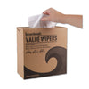 Boardwalk® DRC Wipers, 9.33 x 16.5, White, 100 Dispenser Packs, 9 Dispenser Packs/Carton Disposable Dry Wipes - Office Ready