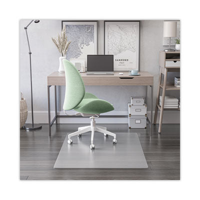 deflecto® EconoMat® Antimicrobial Chair Mat, Rectangular, 45 x 53, Clear Chair Mats - Office Ready