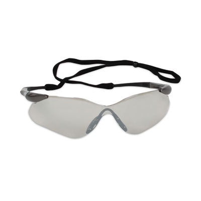 KleenGuard™ Nemesis* VL Safety Glasses, Gunmetal Frame, Indoor/Outdoor Uncoated Lens Wraparound Safety Glasses - Office Ready