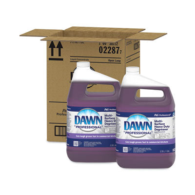 Dawn® Professional Multi-Surface Heavy Duty Degreaser, Fresh Scent, 1 gal Bottle, 2/Carton Degreasers/Cleaners - Office Ready
