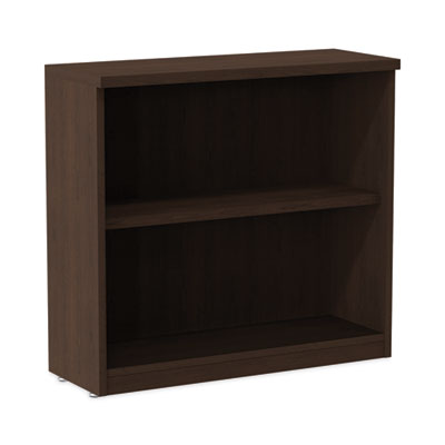 Alera® Alera® Valencia™ Series Bookcase, Two-Shelf, 31.75w x 14d x 29.5h, Espresso Standard Multi-Shelf Bookcases - Office Ready