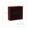 Alera® Alera® Valencia™ Series Bookcase, Two-Shelf, 31.75w x 14d x 29.5h, Mahogany Standard Multi-Shelf Bookcases - Office Ready