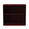 Alera® Alera® Valencia™ Series Bookcase, Two-Shelf, 31.75w x 14d x 29.5h, Mahogany Standard Multi-Shelf Bookcases - Office Ready