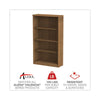 Alera® Alera® Valencia™ Series Bookcase, Four-Shelf, 31.75w x 14d x 54.88h, Modern Walnut Standard Multi-Shelf Bookcases - Office Ready