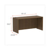 Alera® Alera® Valencia™ Series Credenza Shell, 59.13w x 23.63d x 29.5h, Modern Walnut Credenza Desk Shells - Office Ready