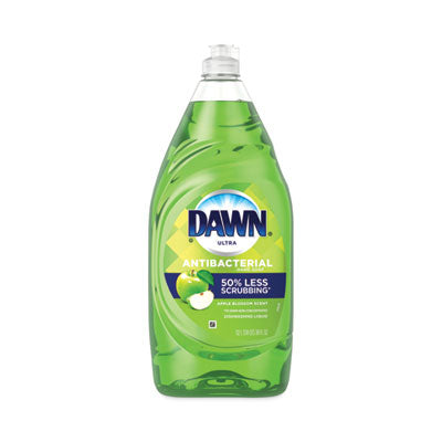 Dawn® Ultra Antibacterial Dishwashing Liquid, Apple Blossom Scent, 38 oz Bottle Manual Dishwashing Detergents - Office Ready