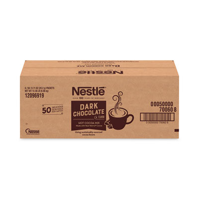 Nestlé® Hot Cocoa Mix, Dark Chocolate, 0.71 Packets, 50 Packets/Box, 6 Boxes/Carton Hot Cocoa - Office Ready