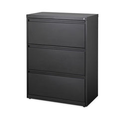 Alera® Lateral File, Three Legal/Letter/A4-Size File Drawers, 30" x 18.62" x 40.25", Black
